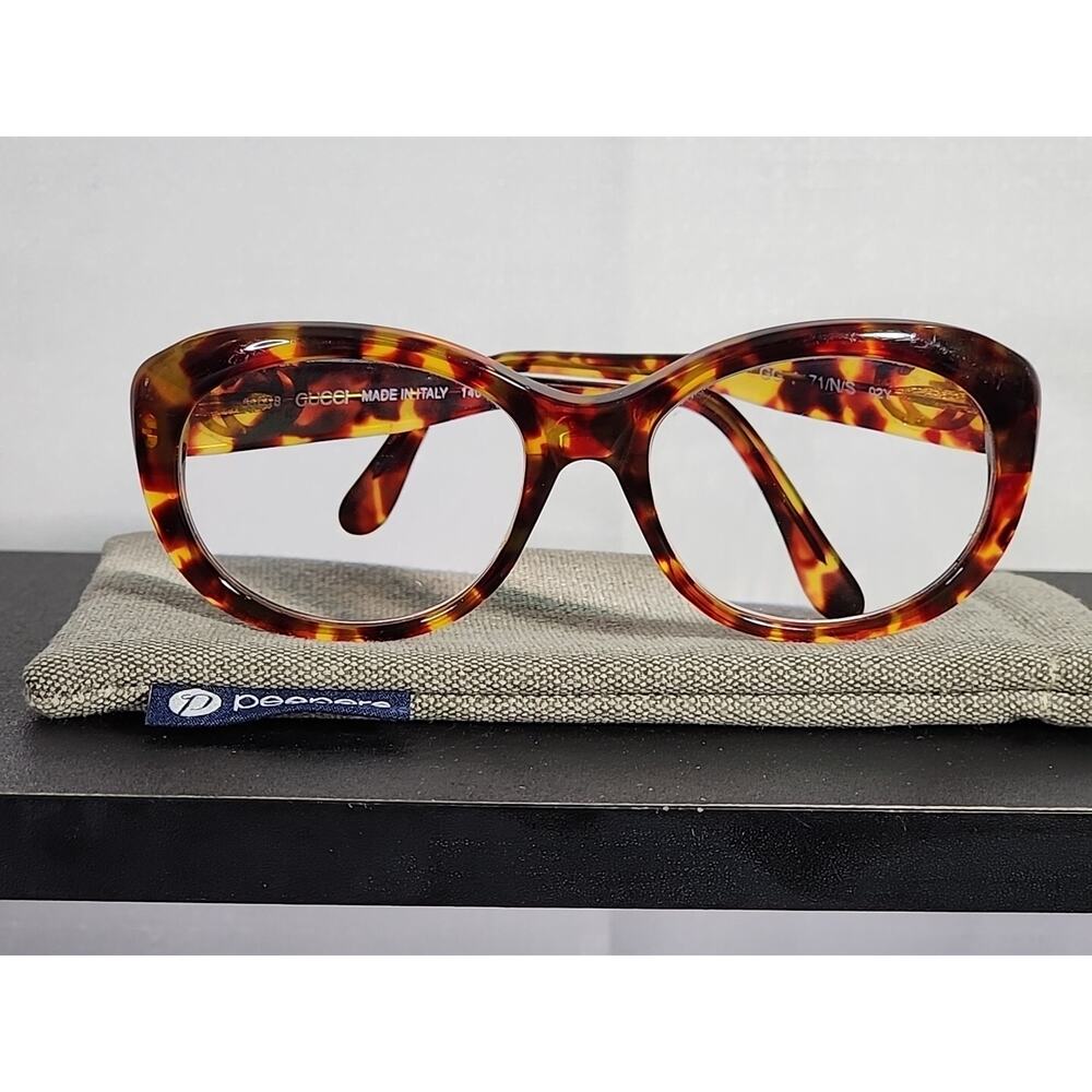 Gucci Tortoise Shell Butterfly Women Eyeglasses 02Y 56*18 Reading GG 2171/N/S - Picture 2 of 7